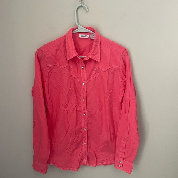 Wrangler Barbie Cowgirl Snap Button Down Western Shirt Size medium - Picture 1 of 9